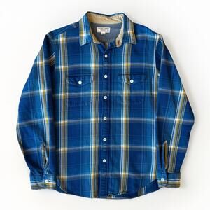 Wallace & Barnes Flannel Medium Multicolor Long Sleeve Button Up New York